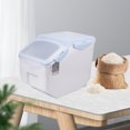 thumbnail image 4 of Cubo de almacenamiento de arroz Sello de alimentos Tapa de bloqueo Azul 10kg Sunnimix Cubo de arroz, 4 of 8