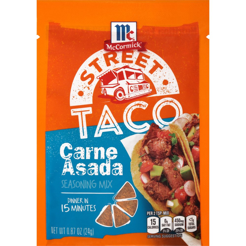McCormick Street Taco Carne Asada Seasoning Mix, 0.87 oz