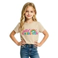 thumbnail image 4 of Girls Stylish Graphic Tees With Prints Casual Shirts For Children Youth Top Back To School Age 2-13, 4 of 4