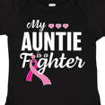 thumbnail image 4 of Inktastic Breast Cancer Awareness My Auntie is a Fighter Boys or Girls Baby Bodysuit, 4 of 5