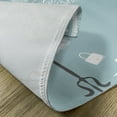 thumbnail image 5 of Ambesonne Blue Place Mats Set of 4, Vintage French Bride, Standard Size, Pale Blue White, 5 of 6