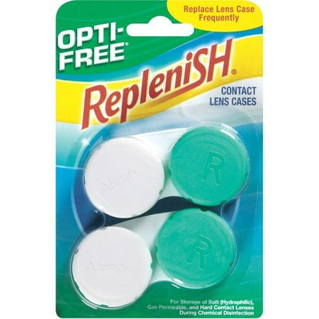 1 Pack OPTI-FREE RepleniSH Contact Lens Cases - 2 Per Pack (2 Total)