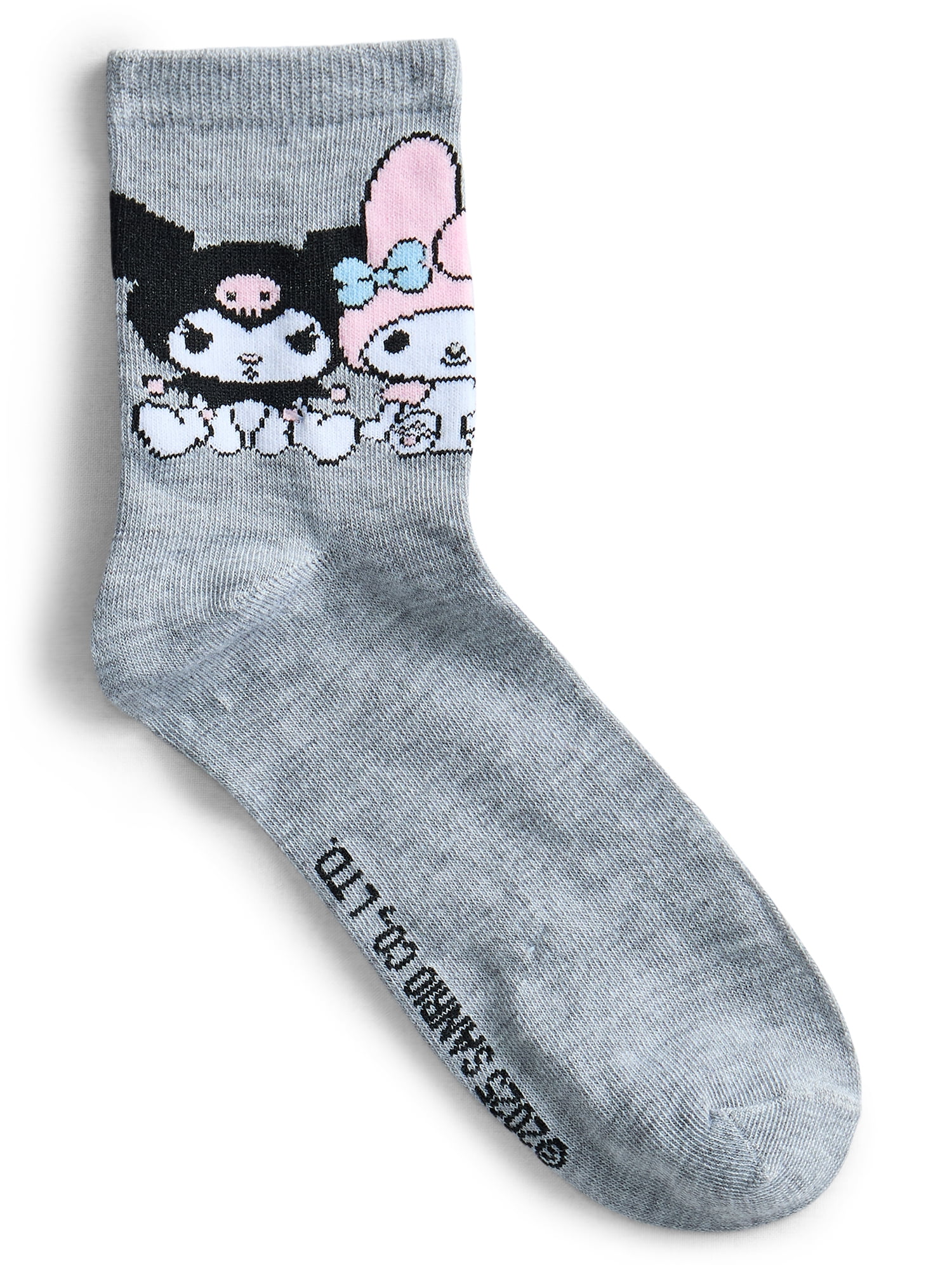 My Melody and Kuromi Womens' Crew Socks, 10-Pack, Sizes 4-10