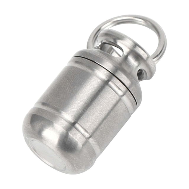Botella de Almacenamiento de Pastillas de Aleación de Titanio, Miniportátil Impermable, Resistente Al Agua, Alta Resistencia Al Calor para Pastillas, Dulces, Té