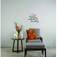 thumbnail image 1 of Decal - Peel & Stick Wall Sticker I Am Happy Whole & Healthy. Inspirational Life Quote - Self Esteem Home Decor Picture Art 20 x 20 Inches, 1 of 1