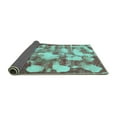 thumbnail image 2 of Ahgly Company Indoor Rectangle Abstract Turquoise Blue Modern Area Rugs, 7' x 9', 2 of 4