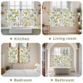 thumbnail image 6 of Summer Lemon Kitchen Curtains, Yellow Fruits Botanical Spring Floral Light Filtering Window Curtain Panels, 2Pcs Rod Pocket Window Treatments Set for Study Room Bathroom Bedroom 52x54 Inches, 6 of 9
