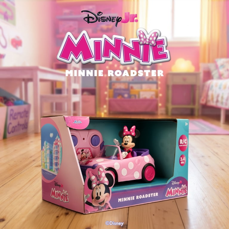 RC Car Minnie Mouse – Disney Junior 1:32 Scale Vehicle with Non