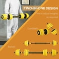 thumbnail image 3 of CoSoTower Dumbbell & Barbell Adjustable Set 66lbs Plate Bar Clamp Rod for Strength Training, Full Body Workout, Muscle Building Home Gym Sports Area Exercise Ergonomic, 3 of 7