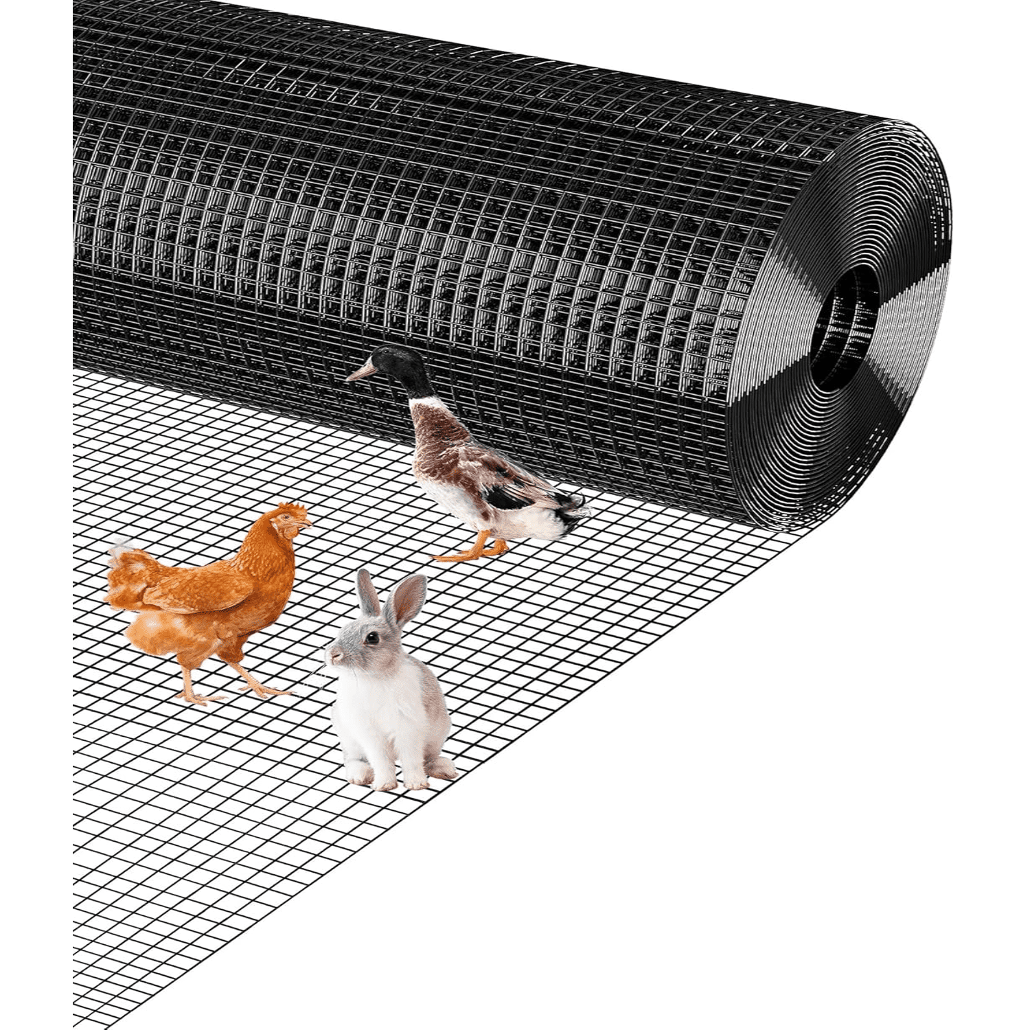1/2 inch Hardware Cloth - Hot-Dip Galvanized After Welding Wire Mesh Roll  Chicken Fence, Rabbit Guard, Tree Protection Heavy Duty Metal Screen