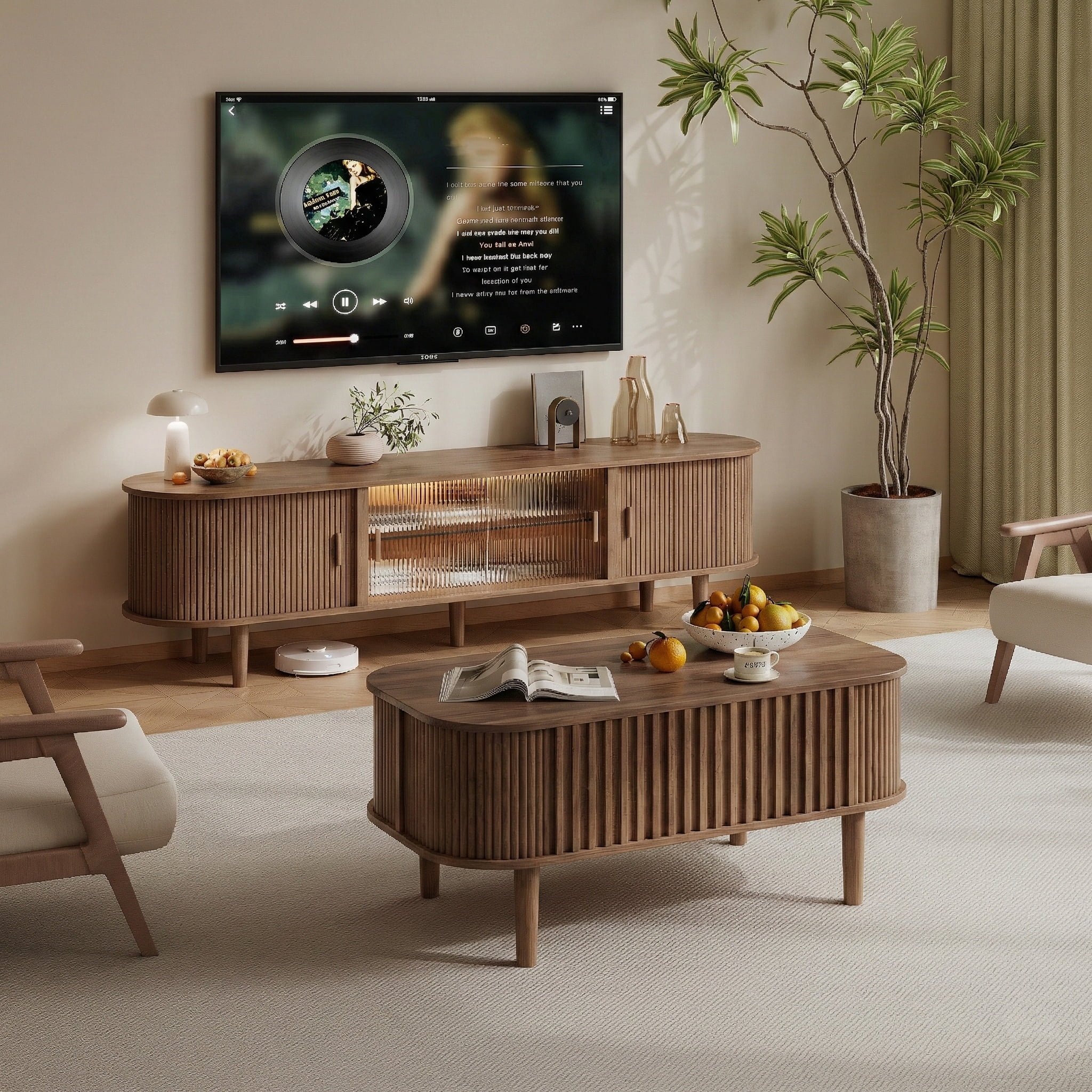 40" Lift Top Coffee Table with Storage, Faux Marble Tabletop & Solid Rubber Wood Legs, Mid-Century Modern Lift-Up Coffee Table for Living Room Walnut