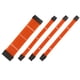 thumbnail image 3 of Methold Cable de alimentación de extensión Conectores con funda Nylon Conveniente Útil Juego de cables resistentes al desgaste Kit de adaptador de Cables de computadora Naranja, 3 of 6
