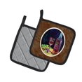 thumbnail image 2 of Carolines Treasures 7185PTHD Bouteille de Vin Rouge et Verre Paire de Porte-Pot, 2 of 3