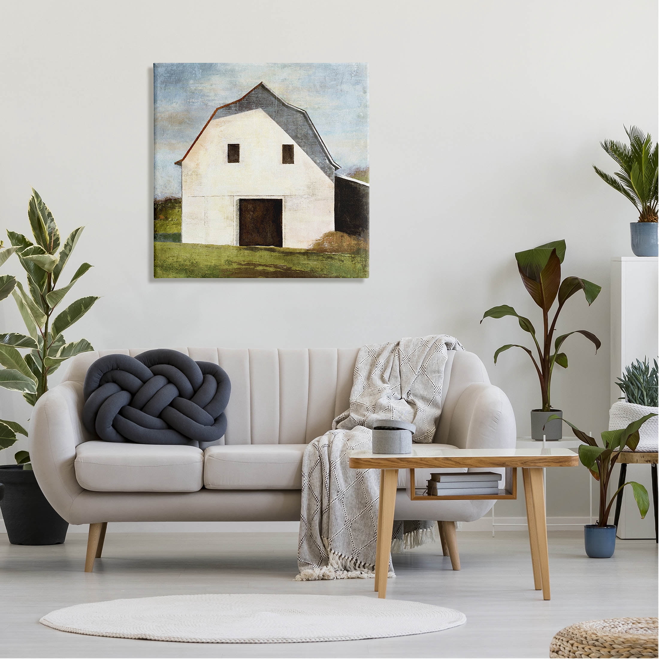 Stupell Industries Rural Barn Farm Painting Painting Gallery Wrapped Canvas Print Wall Art, Design by Suzanne Nicoll