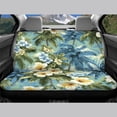 thumbnail image 3 of Chririnla Tropical Hibiscus Palm Pattern Protects Against Dirt Rear Bench Seat Covers for Interior Car Interior, Elastic Rear Seat Covers Non-Slip Car Rear Seat Covers, 3 of 7