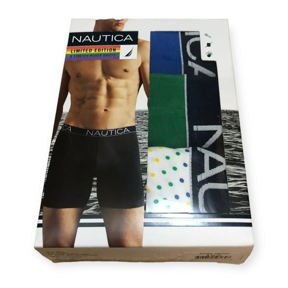 Nautica Men's Limited Edition Stretch Boxer Briefs (3 Pairs)