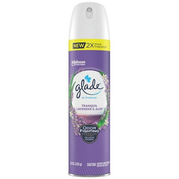 Scjohn 04072 L-A 8.3 oz Tranquil Glade Premium Aerosol, Lavender, Long Lasting Fragrance, Convenient to Use