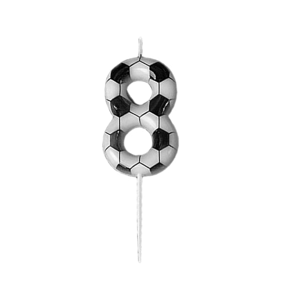 Football Birthday Candles for Cake, 3D Soccer Ball Cake Toppers for Boys and Girls, Sports Themed Birthday Party Decorations and Supplies for Game Day Party,I