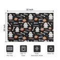 thumbnail image 5 of Black Halloween Ghosts Pumpkins and Bones Door Rugs,Washable Non Slip Door Mats Indoor,Decorative Door Mats,Entry Mat Indoor for Entrance,Bedroom,Kitchen,Bathroom,20"x32", 5 of 6