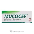 thumbnail image 1 of Mucocef Cefalexina 500 mg, Bromhexina 8.782 mg 21 cápsulas, 1 of 2