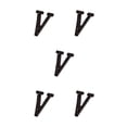 thumbnail image 2 of Youkk Iron Decoration Doorplate Durable And Rustproof Wide Application Not Easy To Fade Metal Metal Letters House Numbers B17--V 5Set, 2 of 6