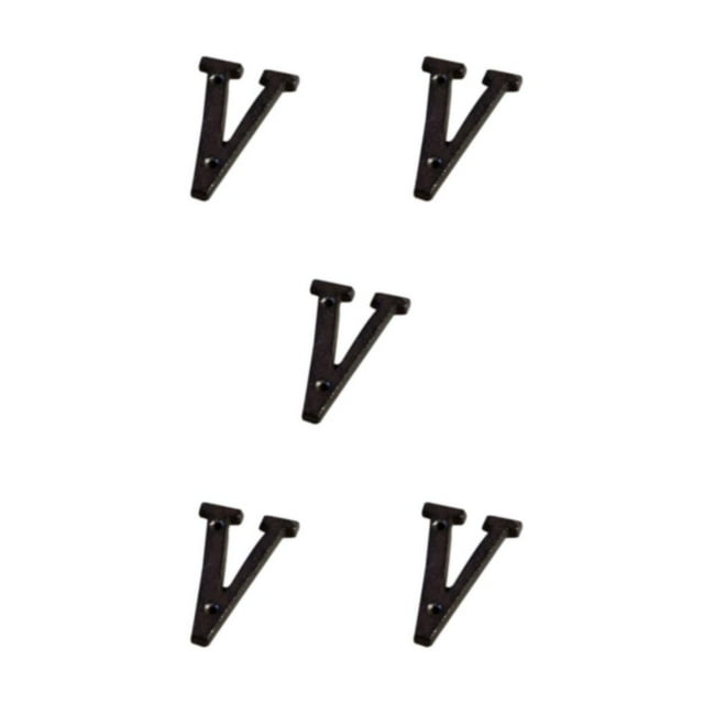 Wweixi Wide Application Metal Letters House Numbers And Stylish Choice B17--V 5Set