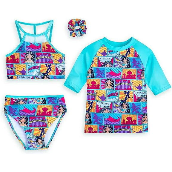 Disney Jasmine Four-Piece Swim Set for Kids – Aladdin 2