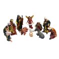 thumbnail image 2 of 11 figuras de de resina, diseño de pesebre decorativo, adorno artesanal de estilo Retro, estatua de Navidad para regalo de mesa, ventana de BLESIY Figuras Belén, 2 of 8