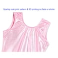 thumbnail image 5 of Domusgo Gymnastics Leotards for Girls Size 5-6 Years Old for Kids Pink Shiny Unitards, 5 of 7