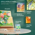 thumbnail image 7 of Arteza Stretched Canvas, Assorted Sizes, Set of 10, White, Cotton, 7 of 7