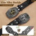 thumbnail image 5 of WHIPPY Men's Western Cowboy Belts for Women Cowgirl Belt Western Leather Belts for Jeans, 5 of 6