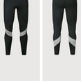 thumbnail image 6 of Mens High Waist Leggings Athletic Workout Thermal Underwear Pants Quick Dry Color Block Stretch Pants Gray, L, 6 of 7