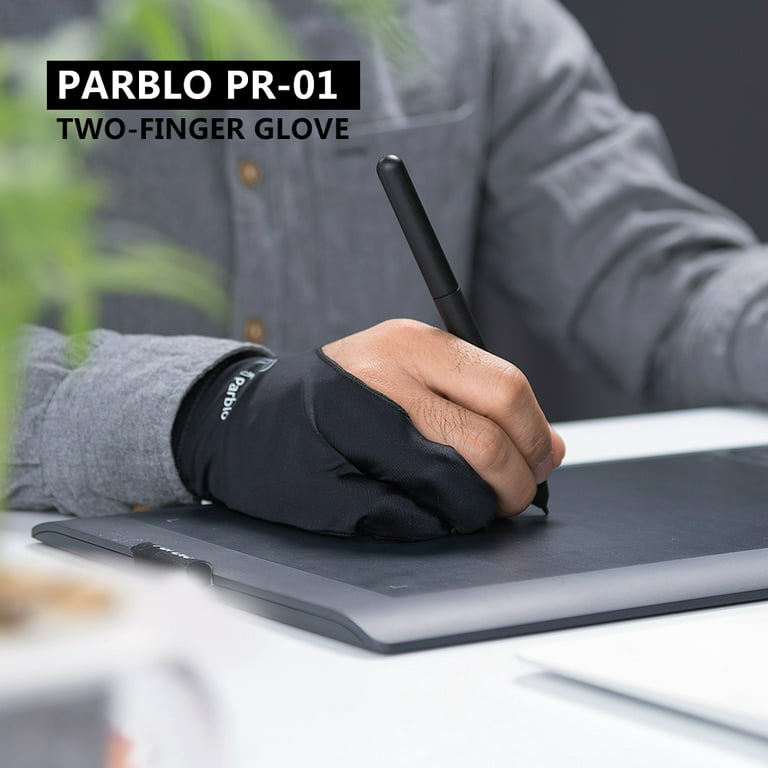 Parblo PR-05 Drawing Glove,Anti-Skid Artist Glove for Light Box Drawing  Tablets Graphics Monitor, iPad, Sketching, Suitable for Left and Right Hand