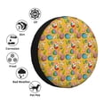 thumbnail image 4 of Fotbe Easter Pattern Spare Tire Cover Thickening Universal Fit for Jeep, Trailer, RV, SUV, Truck, Tough Tire Wheel Soft Cover-15 inch, 4 of 6