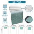 thumbnail image 6 of Modern Teal Green Table Runner 90 Inches, Abstract Ombre Geometric Morocco Bed Runner Dresser Scarves Tabletop for Indoor Outdoor Parties/Ceremony/Banquet, 13" x 90", 6 of 9