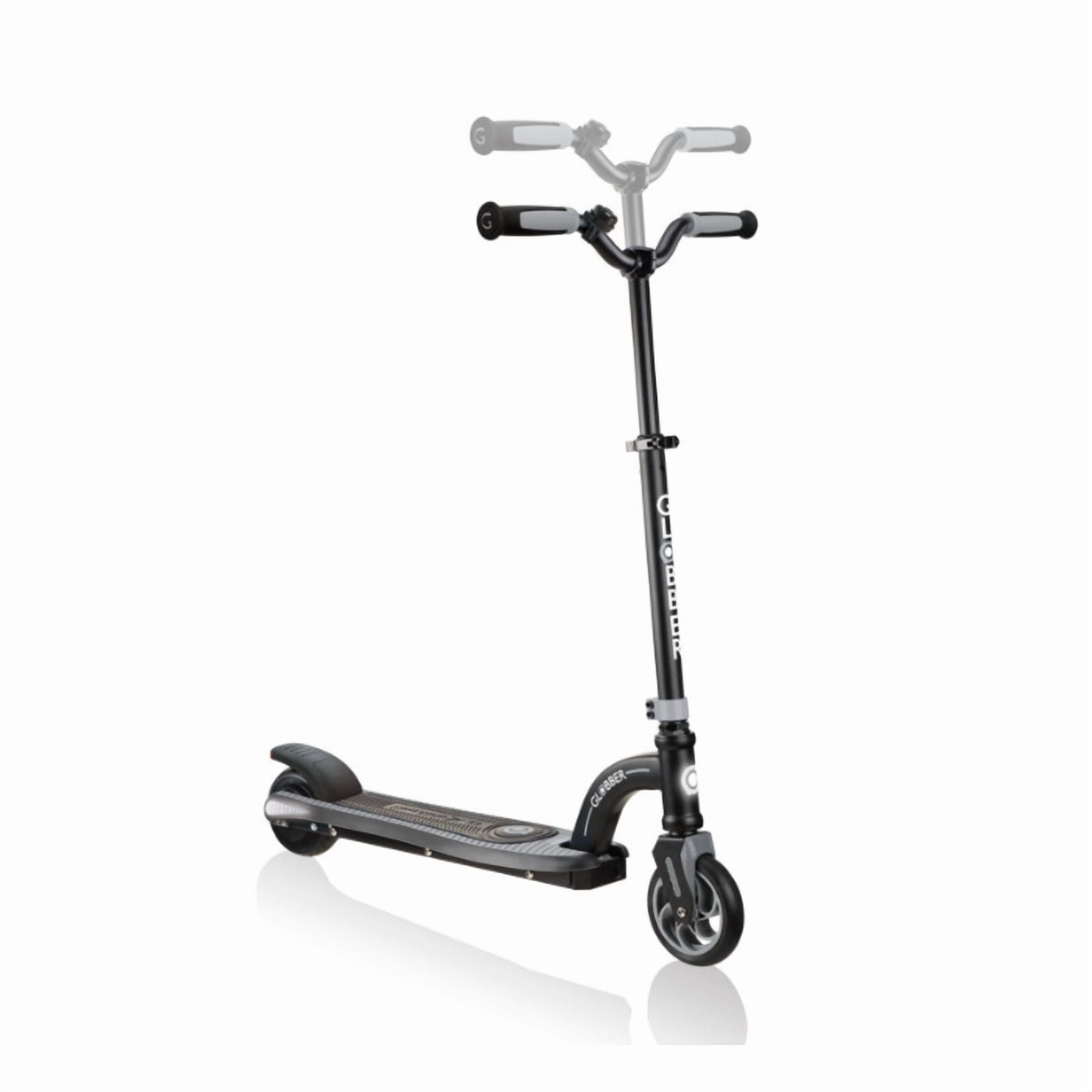 Globber One K-Emotion 10 E-Scooter Grey/Black – Kids Electric Scooter Ages 8+, 150W Motor, 21.6V Lithium Battery, 12km/h, Battery Gauge