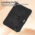 thumbnail image 2 of FJLBDE Case for iPad Pro 11 Inch 2022/2021/2020/2018 with Butterfly Stand, Heavy Duty Rugged Protective Cover with Shoulder Strap for Kids Girls, Black, 2 of 7