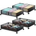 thumbnail image 1 of Contenedor de metal PHINOX para almacenamiento debajo de la cama con ruedas, paquete de 4, 1 of 7