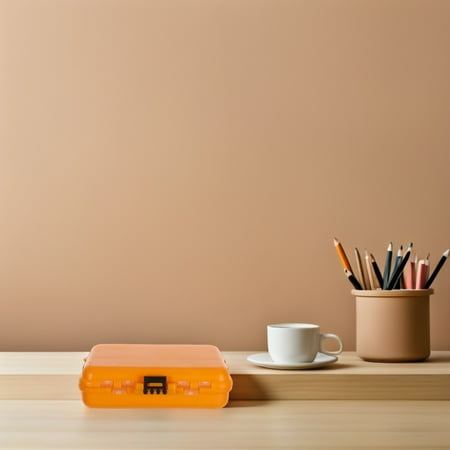 FRCOLOR Waterproof Fishing Gear Storage Box Floating Tackle Carrier Lure Container Fishhook Case for Fishing Trips Outdoor Adventures