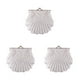 thumbnail image 5 of Sonducket Bolsos de mano de noche modernos y versátiles de poliéster para una apariencia elegante Bolso de boda de noche blanco Type1 NO1, 5 of 6