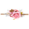 thumbnail image 3 of Cintas Para El Pelo De Bebé, Diademas De Nailon Con Flores Para Niña Pequeña, Corona De Flores Artificiales, Diademas Para Bebé, Envoltura Para La Cabeza De Fotografía Para Niñas Recién Nacidas seitruly BA001512-05, 3 of 6