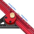 thumbnail image 3 of Woodworking Hole Ruler, Accurate Woodworking Hole Scribing Ruler Anodic Oxidation Treatment 360 Rotating Gauge  For Home Decorating, 3 of 8