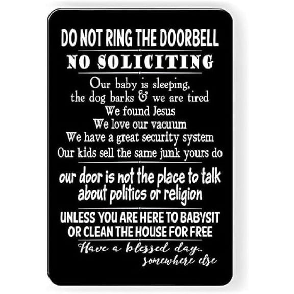 Funny No Soliciting Sign, Metal Warning Tin Signs, Unless You are Giving away Beer Please Go away, Yard Sign Garage Farm Garden Wall Decor Sign Plaque Outdoor for Home Fence 8 X 12 Inches