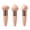 rose gold, variant on 3-Piece Makeup Puff Set, Assorted Shapes for Foundation, Concealer and Face Powder