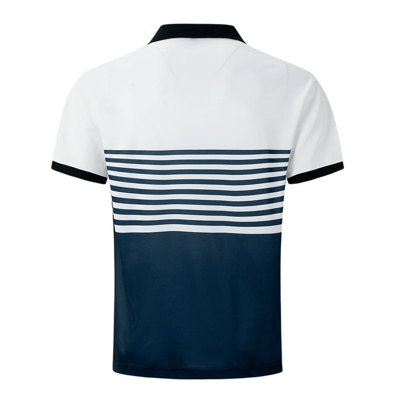 Bench Black And White Striped Polo Shirt Mens Striped Polo Bench