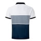 thumbnail image 4 of Ceisia Men's Color-Blocked Striped Zip-Up Short Sleeve Polo Shirt Casual Summer Top White XXXL Gifts, 4 of 8