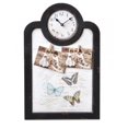 thumbnail image 1 of Wire and Peg Collage Wooden Frame 13.5" Rectangular Wall Clock, 1 of 1