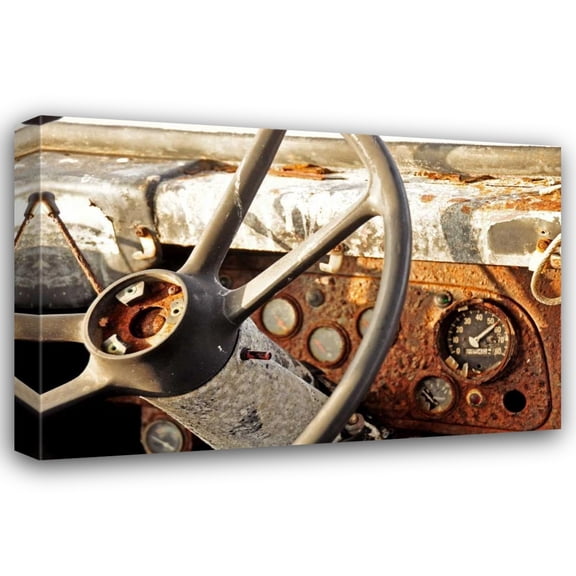 Brian Kidd 18x13 Gallery Wrapped Canvas Wall Art Titled - Old Bus II