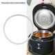 thumbnail image 4 of 1Pc Silicone Pressure Cooker Seal Ring Clear Gasket Home Replacement 18-26cm, 4 of 8