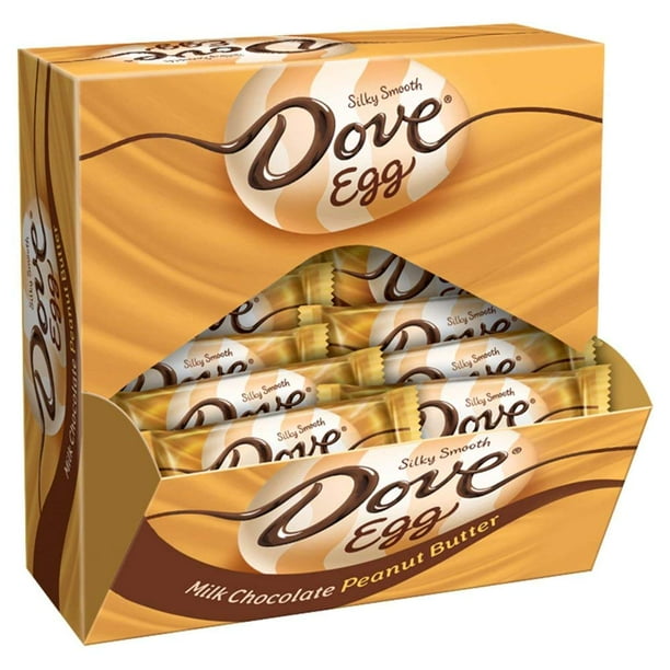 DOVE Peanut Butter And Milk Chocolate Easter Candy Eggs, 1Ounce